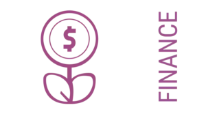Pictogram Dollar Flower + FINANCE